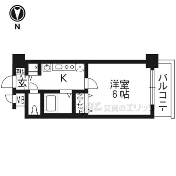 アクロス京都七条鴨川御苑 ｜京都府京都市下京区木屋町通七条上る大宮町(賃貸マンション1K・6階・20.68㎡)の写真 その2