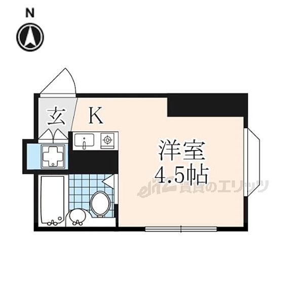 京都府京都市中京区西ノ京平町(賃貸マンション1R・2階・18.00㎡)の写真 その2