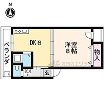 洛西マンションＮＯ．1 中3 ｜ 京都府京都市右京区西院西田町（賃貸マンション1DK・2階・29.70㎡） その2