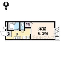 ハイツヴィオレ紫明 208 ｜ 京都府京都市北区小山下総町（賃貸アパート1K・2階・20.46㎡） その2