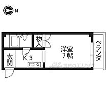 京都府京都市右京区西京極北裏町（賃貸マンション1K・2階・19.25㎡） その2