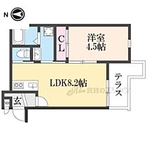 京都府京都市左京区吉田牛ノ宮町（賃貸アパート1LDK・1階・30.96㎡） その2