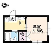 京都府京都市右京区常盤出口町（賃貸マンション1K・2階・16.00㎡） その1