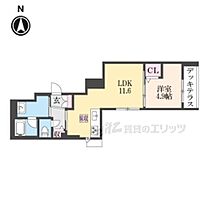 ＳＨＡ　ＭＡＩＳＯＮ　御所ＷＥＳＴ 101 ｜ 京都府京都市上京区近衛町（賃貸マンション1LDK・1階・41.75㎡） その1