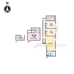 ＢｅｌｌｅＬｅａｄ御所東 2階2LDKの間取り