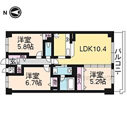 ｉ．Ｈｏｕｓｅ02 4階3LDKの間取り