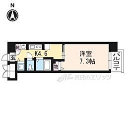 阪急京都本線 京都河原町駅 徒歩4分の賃貸マンション 10階1DKの間取り
