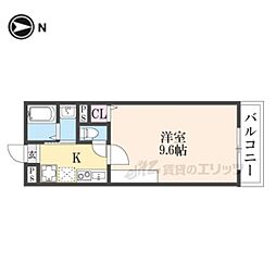 仮称）上京区堀出シ町新築計画 4階1Kの間取り