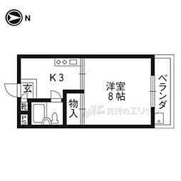 シルクハウス 1Kの間取図画像