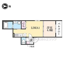 Fasecia ALBA 1LDKの間取図画像