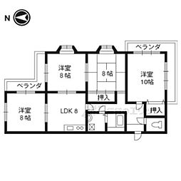 レイジエンス大八木 4LDKの間取図画像