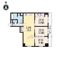 ルネ・ニッセイコーポラス 3LDKの間取図画像