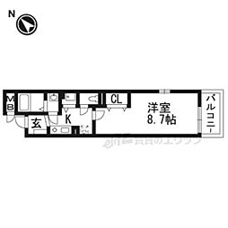 K-Sofia.N 1Kの間取図画像