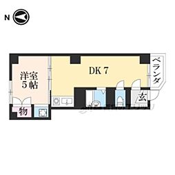平塚ビル 1DKの間取図画像