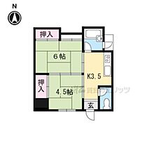 マンション長等 203 ｜ 滋賀県大津市長等３丁目（賃貸マンション2K・2階・34.02㎡） その2