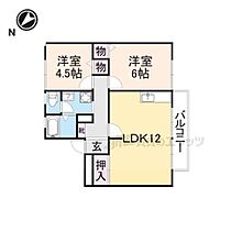 サンフラットおがたII棟 206 ｜ 滋賀県彦根市日夏町（賃貸アパート2LDK・2階・52.98㎡） その2