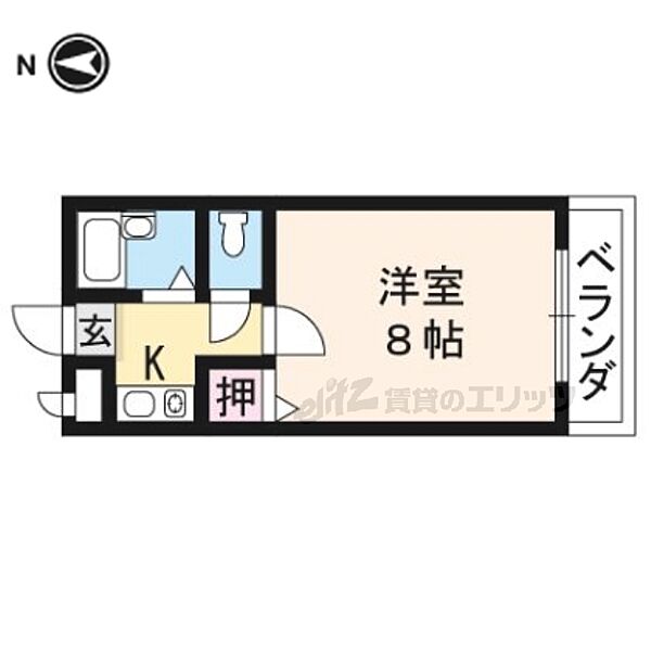 ラナイ・ハイム北花山 202｜京都府京都市山科区北花山大林町(賃貸マンション1K・2階・19.50㎡)の写真 その2