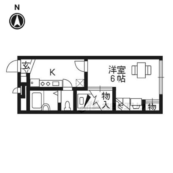 レオパレス洛南 106｜京都府京都市南区吉祥院仁木ノ森町(賃貸アパート1K・1階・19.87㎡)の写真 その2