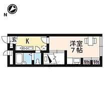 滋賀県東近江市東沖野３丁目（賃貸アパート1K・2階・22.35㎡） その2