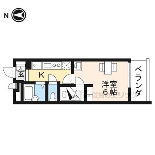 京都府京都市中京区壬生下溝町(賃貸アパート1K・3階・19.87㎡)の写真 その2