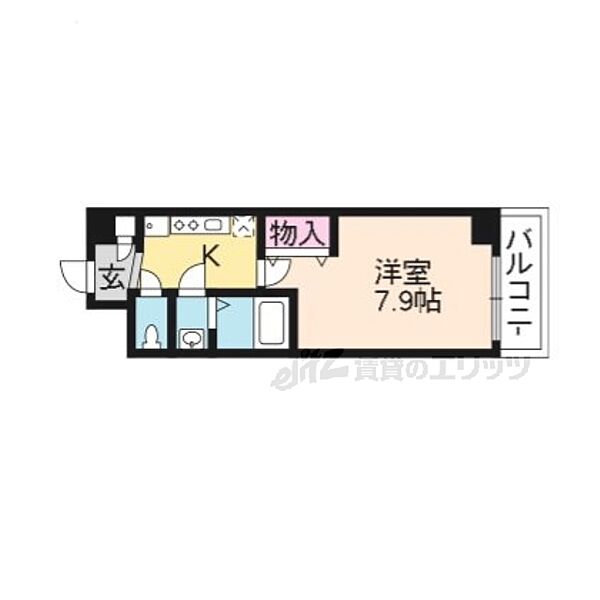 アドバンス京都烏丸グルーブ ｜京都府京都市下京区柳馬場通仏光寺下る万里小路町(賃貸マンション1K・2階・25.34㎡)の写真 その2