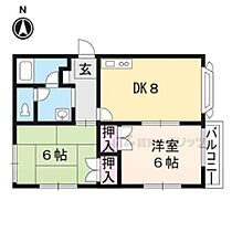 常葉木邸 102 ｜ 京都府京都市伏見区深草野手町（賃貸アパート2LDK・1階・45.05㎡） その2