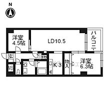 京都府京都市下京区清水町（賃貸マンション2LDK・7階・53.46㎡） その2