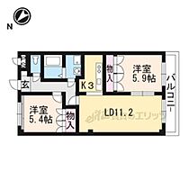 エクシード 102 ｜ 滋賀県草津市追分５丁目（賃貸マンション2LDK・1階・58.32㎡） その2