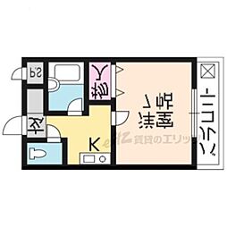 クッキィーＣ 3階1Kの間取り