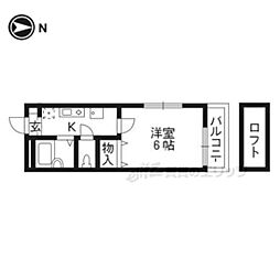 セ・レスト薬大南 1Kの間取図画像