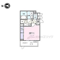 ＦｏｒｚａＤＫIII 1階1Kの間取り