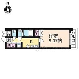 アビターレ油小路 1階1Kの間取り