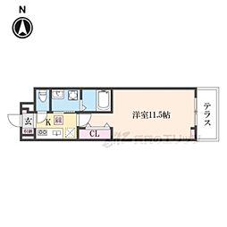 たばさはうすII 1Kの間取図画像