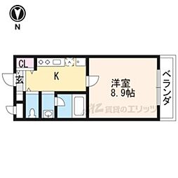 サンモールコート十条 1Kの間取図画像