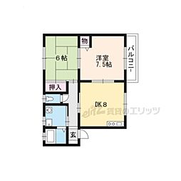 アルシオネ・セタ 2LDKの間取図画像