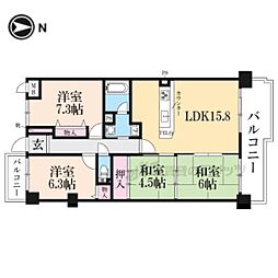 ライオンズマンション大津秋葉台 4LDKの間取図画像