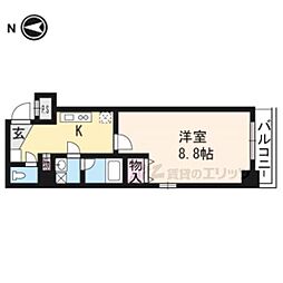 ハーモニアス松原 1Kの間取図画像
