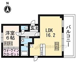 ルネスブリオ 1LDKの間取図画像