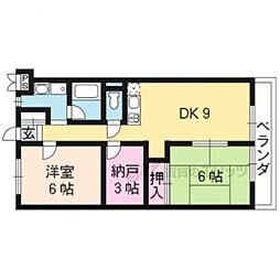 リイツマンション 2DKの間取図画像