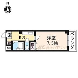 ABCFIRST 1Kの間取図画像
