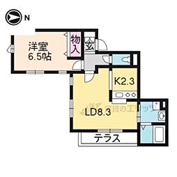 ヘーベルメゾンKATSURA 1LDKの間取図画像