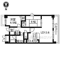 ＭＺグラヴィール 501 ｜ 京都府京都市山科区東野門口町（賃貸マンション2LDK・5階・66.24㎡） その2