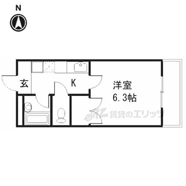 エトワール肥後町 102｜京都府京都市伏見区肥後町(賃貸マンション1K・1階・20.79㎡)の写真 その2