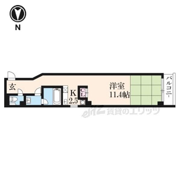 バウハウス富小路三条 201｜京都府京都市中京区朝倉町(賃貸マンション1K・2階・37.17㎡)の写真 その2