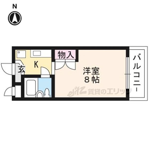 ＲＥＳＴＡ’87 211｜京都府京都市南区久世中久世町５丁目(賃貸マンション1K・2階・19.72㎡)の写真 その2