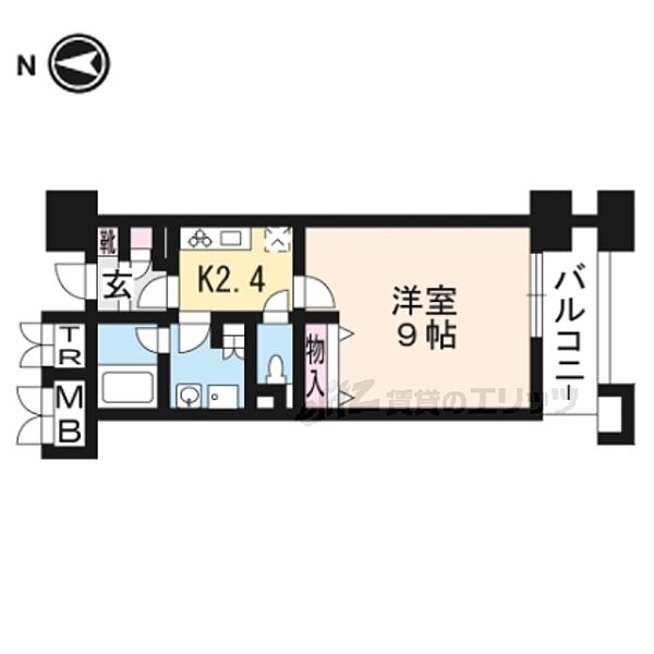 パインフィールド洛東 S614｜京都府京都市山科区東野片下リ町(賃貸マンション1K・6階・30.93㎡)の写真 その2