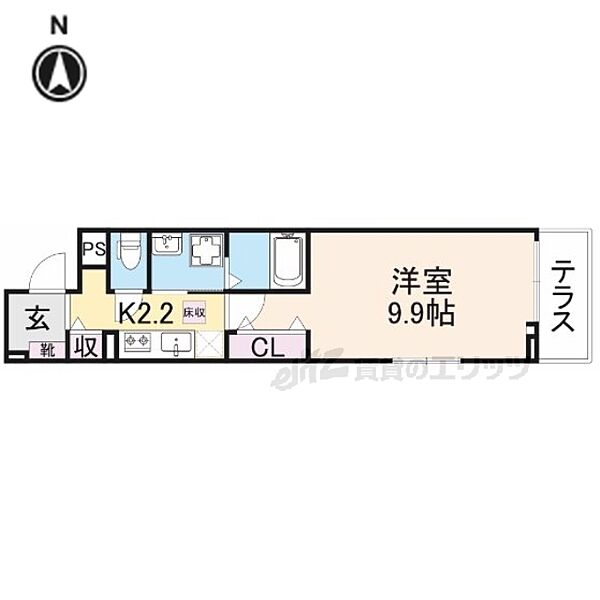 アリエッタ 103｜京都府京都市山科区西野広見町(賃貸アパート1K・1階・32.22㎡)の写真 その2