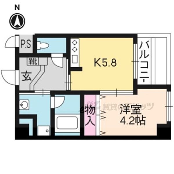 武三ビルディング 210｜京都府京都市伏見区観音寺町(賃貸マンション1K・2階・29.65㎡)の写真 その2