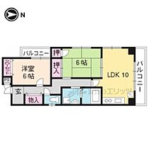 京都府京都市下京区綾小路通烏丸東入竹屋之町（賃貸マンション2LDK・6階・55.89㎡） その2