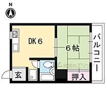 木村マンション 2F1 ｜ 京都府京都市下京区大宮通四条下る四条大宮町（賃貸マンション1DK・2階・28.00㎡） その2